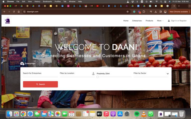Enhancing visibility for SMEs in Ghana through the design of an online market place.
