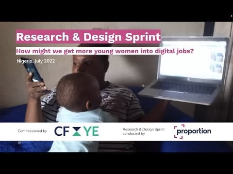 Research and Design Sprint in Nigeria:How might we get more women into digital jobs?